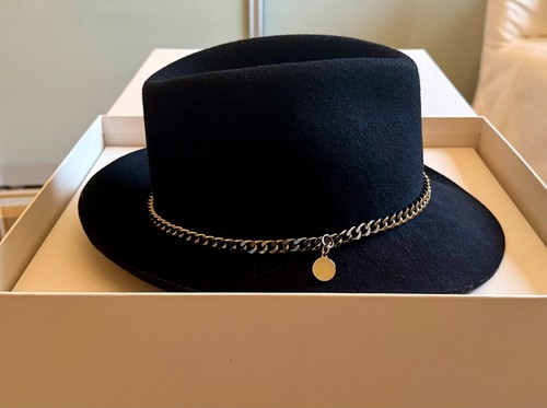 Stella mccartney black fedora - stella,
