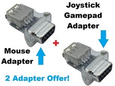 Amiga Mouse Joystick Gamepad Adapters Bundle - Two Adapter Pack Offer