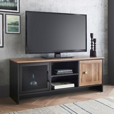TV Stand Cabinet Black Wooden