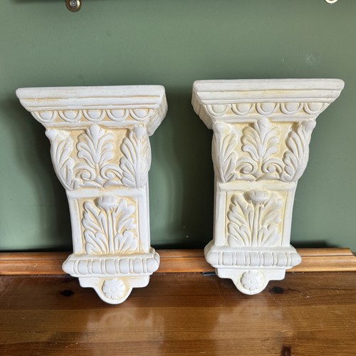 Pair vintage style wall shelf - pair,