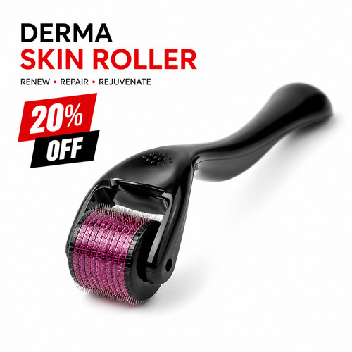 Derma skin roller - 540, titanium