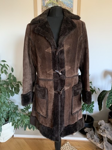 Vintage brown sheepskin - brown,