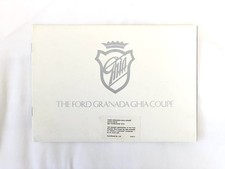 The Ford Granada Ghia Coupé UK Market Brochure June 1974 Ford Sticker Amended