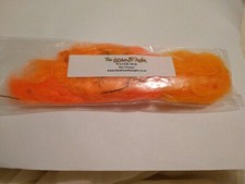 Fly fishing water silk hot orange flies tying materials pre-owned 