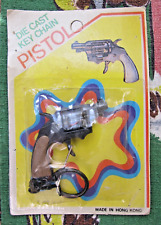 Vintage Die Cast Pistol cap gun toy keychain
