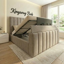 Panel upholstered bed frame - upholstered,