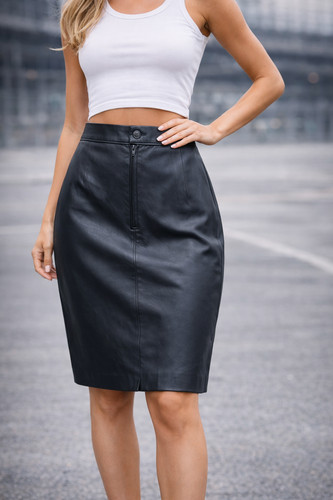 Ladies black soft - soft, leather