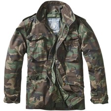 Brandit M65 Standard Jacket Mens Tactical Combat Parka Classic Coat Woodland