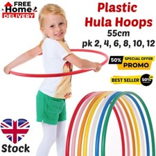 55cm Hula Hoops Kids & Adults Hula Hoop School Game Fitness Sport Exercise Multi