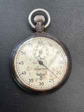 WW2 Junghans Kriegsmarine U-Boat Torpedo Timer stop Watch Metal Case Original