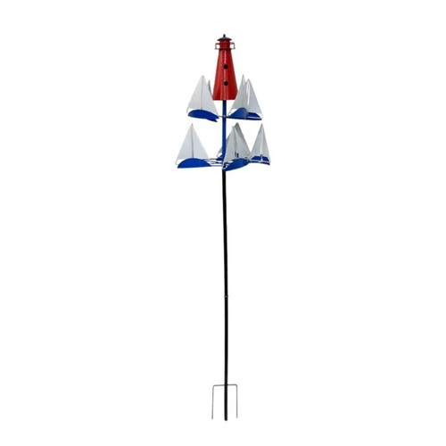 Metal sailboat whirligig - metal,