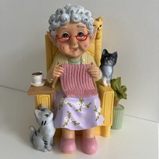 Grandma Gnome Sitting In
