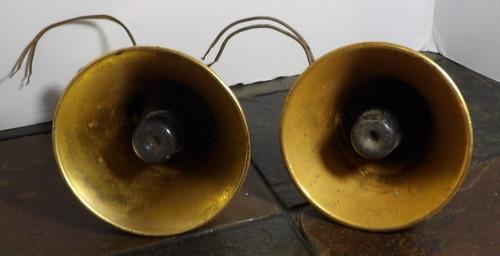 Pair horn speakers untested - horn, speakers,