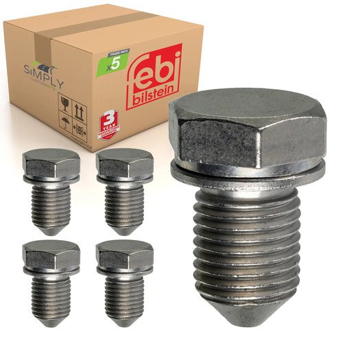 Golf oil sump - 5x, plugs