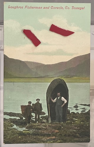 Loughos fisherman and coracle - fisherman,