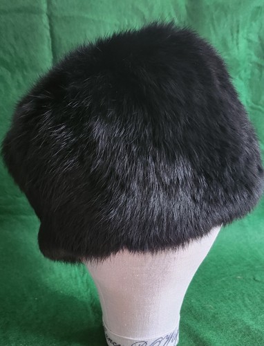 Vintage black fur - fur, hat