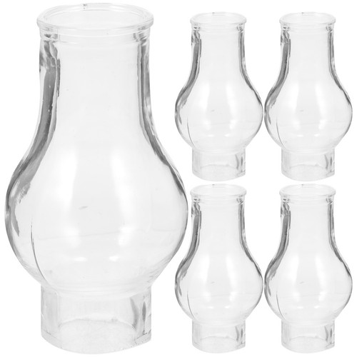 5pcs oil lamp glass chimneys - 5pcs,