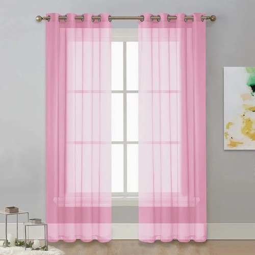 Solid sheer voile - solid, curtain