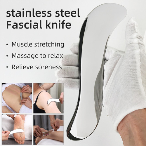 Stainless steel gua - gua, sha