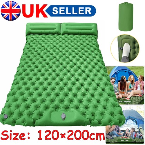 Inflatable double camping mat - inflatable,