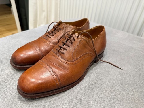 Grenson tan leather derby - tan,