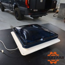 14" 12V RV Roof Vent Fan Camper Van Motorhome Caravan Skylight With 4 LED Lights