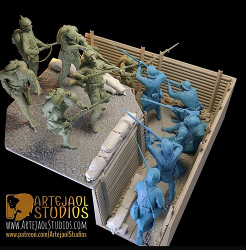Ww1 the trenches diorama - in,