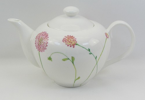 Aynsley bloom teapot tea - teapot,
