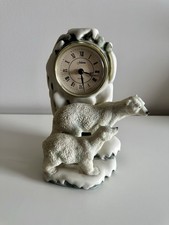 Juliana Polar Bear Quartz Mantel Clock Figurine Ornament 23cm – Fully Working