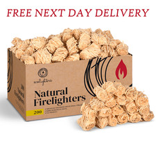 Fire Lighters for Woodburners Natural Firelighters Large Box 2.2kg / Pack Of 200