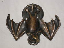 Antique Gothic Bronze Bat Door