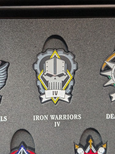 Iron warrior legion badge - iron,