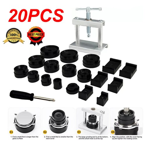Watch back press tool kit - press,