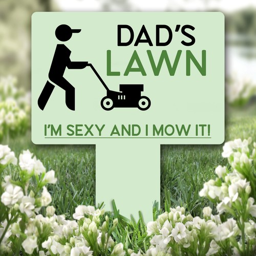 Dad lawn mower funny garden - funny,