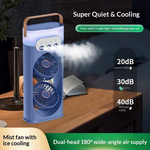 Dual misting fan - misting,