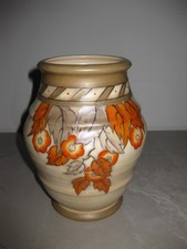 Art Deco Charlotte Rhead "Byzantine" Design Crown Ducal 7" (18cm) Vase c.1930 