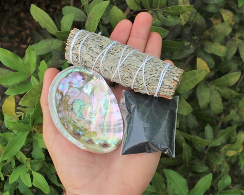Sage smudge kit blue - smudge,