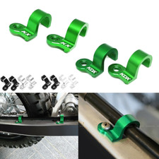 KX/KDX LOGO Rear Brake Hose Guide Clamp For KAWASAKI KX125 KX250 KDX200R KDX220R