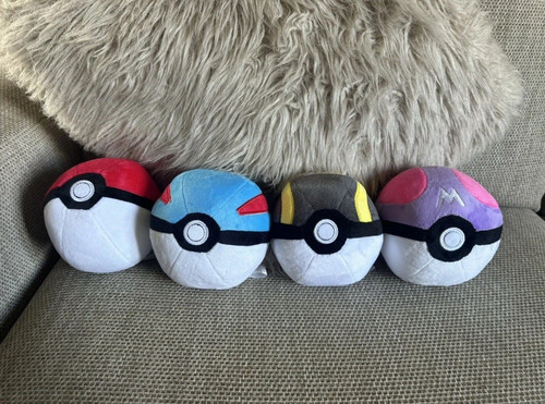 Pokemon pokeball plush soft - plush,