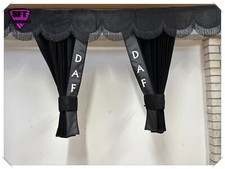 DUTCH STYLE TRUCK CURTAINS DOUBLE LINED BLACK DAF XF / XG / XG+