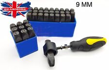 9MM ALPHABET PUNCHES A-Z & NUMBERS METAL LETTER STEEL DIE TOOL PUNCH STAMP SET  