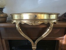 Vintage Gilt Gold Baroque French Wall Mounted Console Table Drawer Rococo Decor
