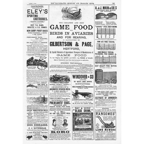Victorian adverts lawn - adverts, mowers