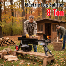 Electric ton log splitter - 8,