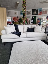 FAST DELIVERY ~ Laura Ashley 3 Seater Sofa In Dove Legacy Material 