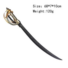 2x Deluxe Pirate Sword Prop