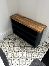 solid oak top shoe storage hallway bench seat