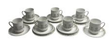 Paragon Bone China Fiona 7 cups  7 saucers with 5 small plates  Vintage 