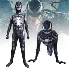 Halloween Men Kids Venom Spiderman Cosplay Costume Jumpsuit Party Fancy Dress