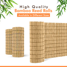 Bamboo Screening Fencing Peeled Reed Outdoor Garden Natural Privacy Fence Panels